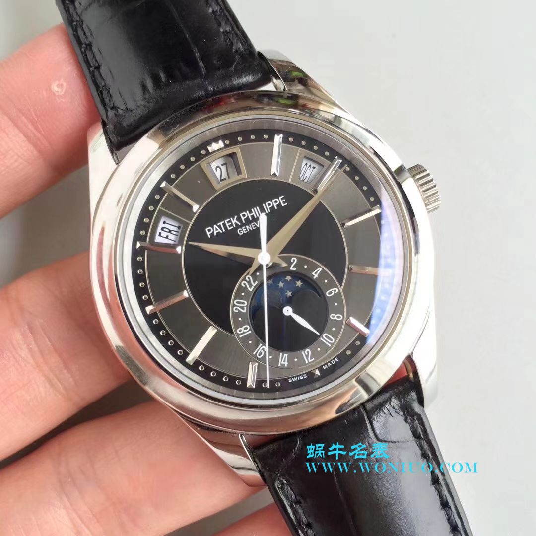   KM  百达翡丽复杂功能计时系列5205G-001、5205G-010、5205G-013 白金腕表 / BD226