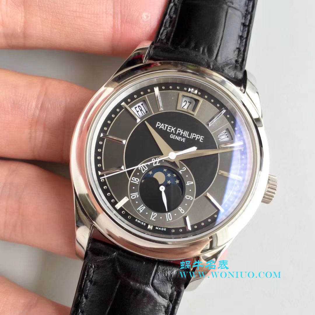   KM  百达翡丽复杂功能计时系列5205G-001、5205G-010、5205G-013 白金腕表 / BD226