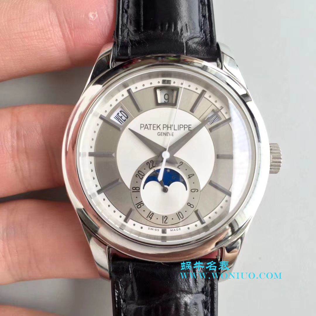   KM  百达翡丽复杂功能计时系列5205G-001、5205G-010、5205G-013 白金腕表 / BD226