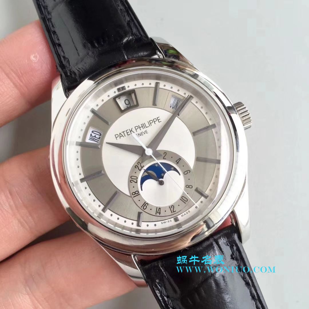   KM  百达翡丽复杂功能计时系列5205G-001、5205G-010、5205G-013 白金腕表 / BD226