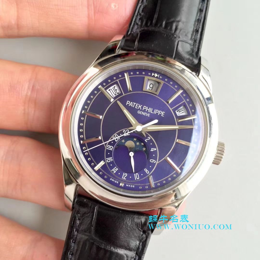   KM  百达翡丽复杂功能计时系列5205G-001、5205G-010、5205G-013 白金腕表 / BD226