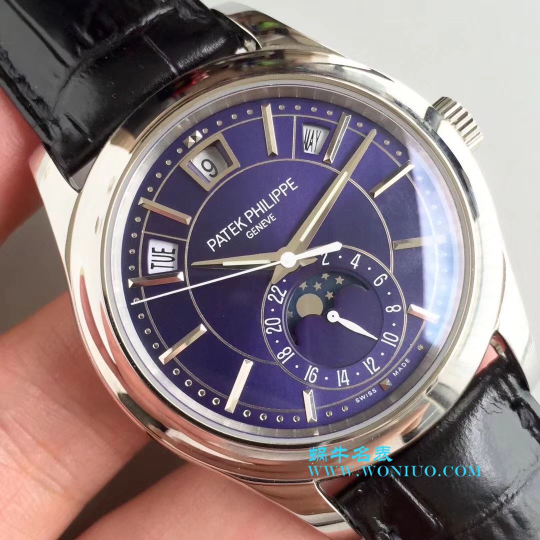   KM  百达翡丽复杂功能计时系列5205G-001、5205G-010、5205G-013 白金腕表 / BD226