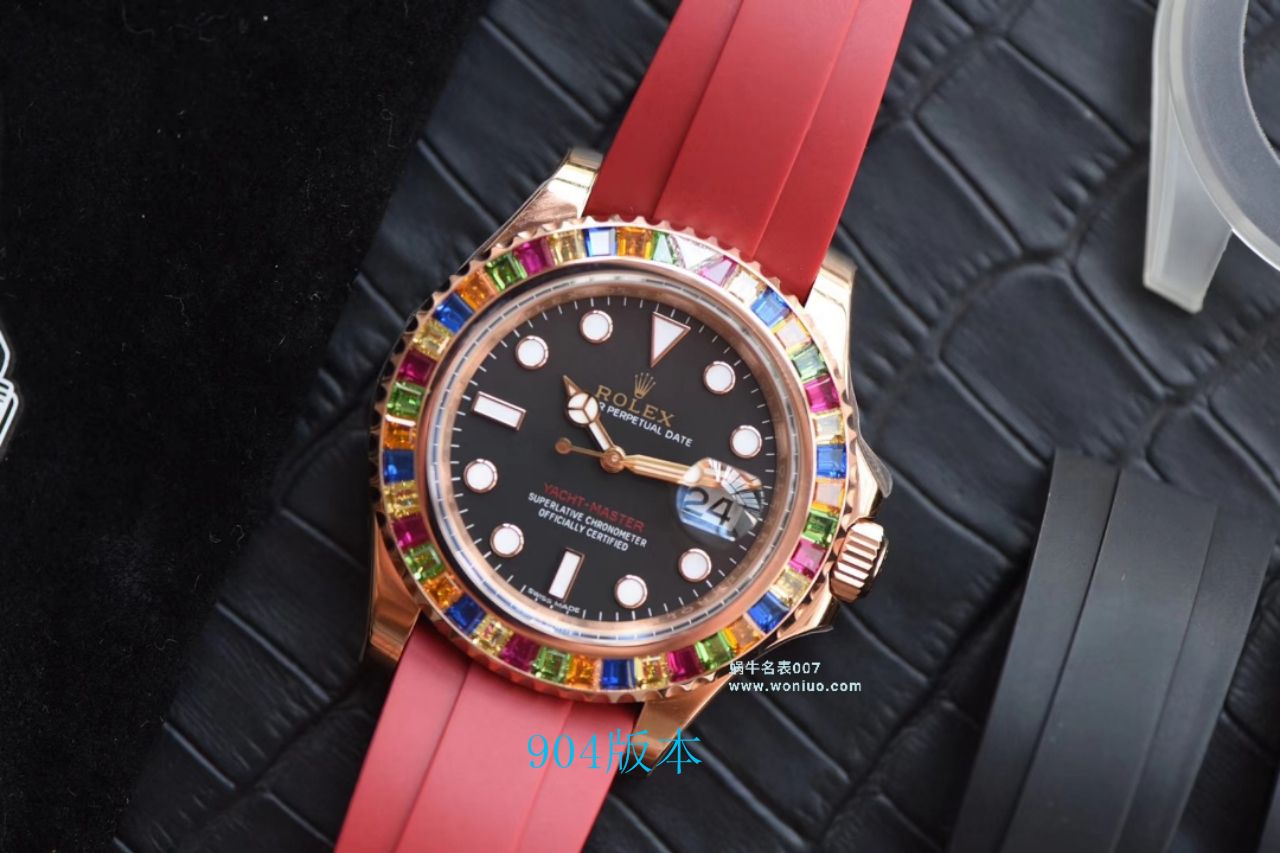   NOOB厂劳力士游艇名仕型系列116695SATS“糖豆”圈彩虹游艇劳力士游艇腕表 / R192