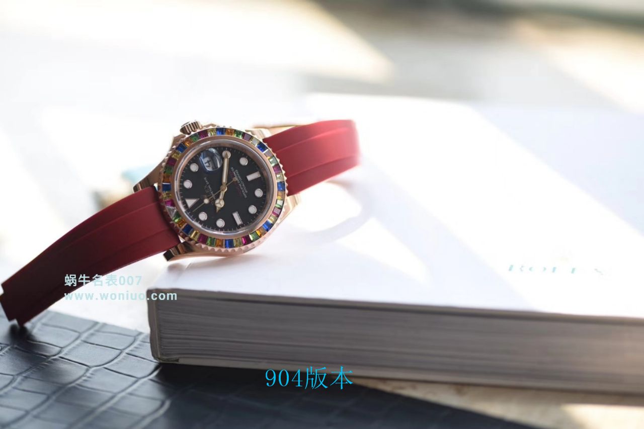   NOOB厂劳力士游艇名仕型系列116695SATS“糖豆”圈彩虹游艇劳力士游艇腕表 / R192