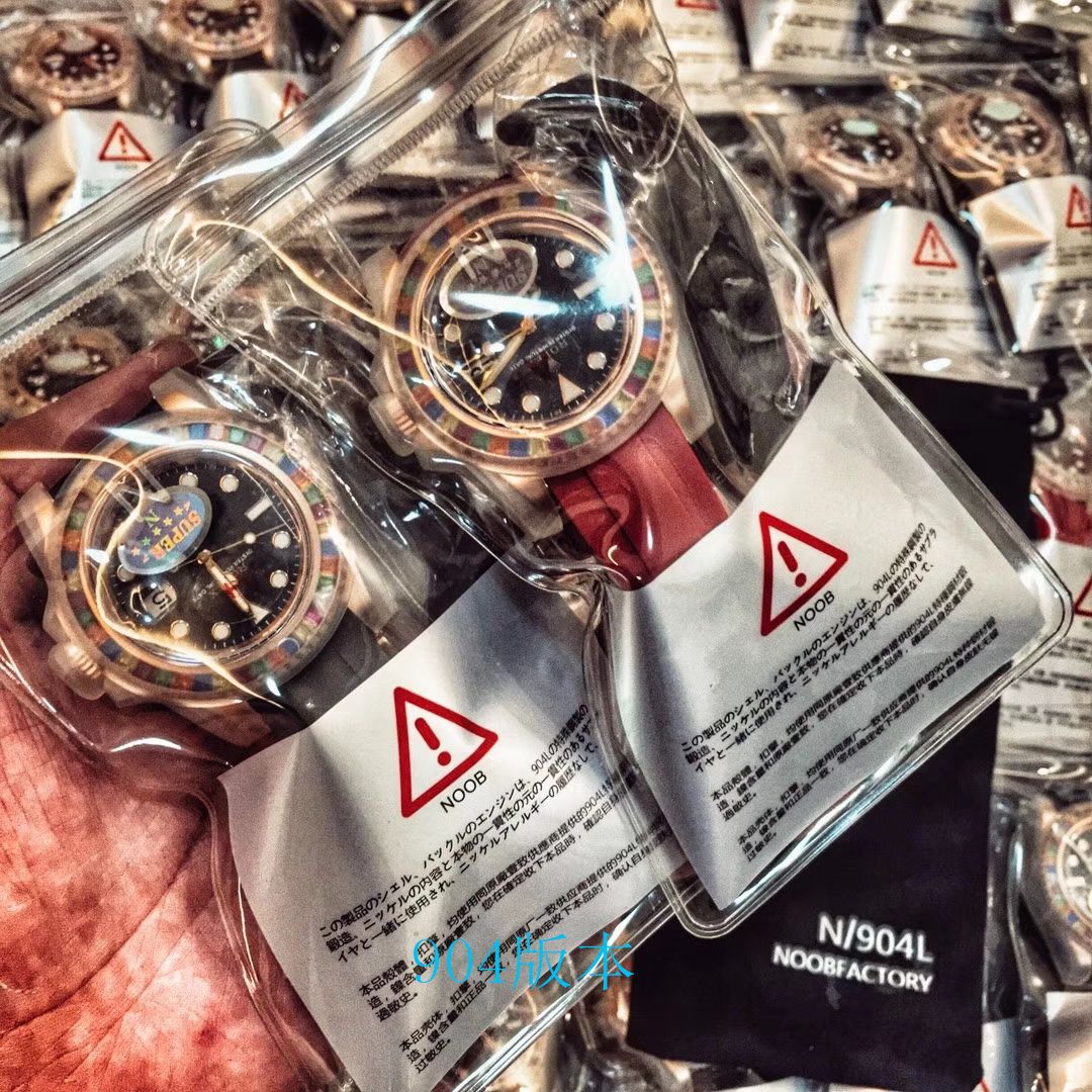   NOOB厂劳力士游艇名仕型系列116695SATS“糖豆”圈彩虹游艇劳力士游艇腕表 / R192