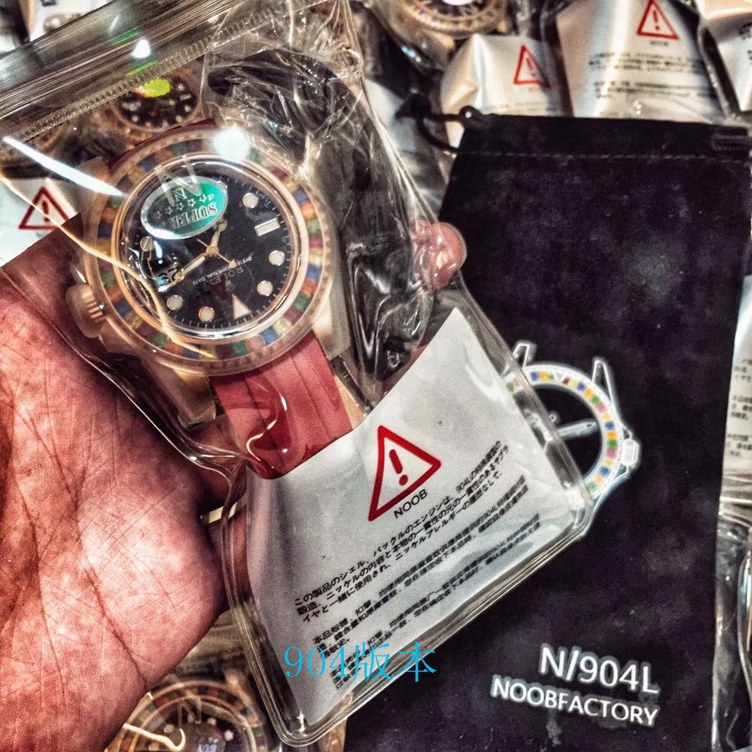   NOOB厂劳力士游艇名仕型系列116695SATS“糖豆”圈彩虹游艇劳力士游艇腕表 / R192