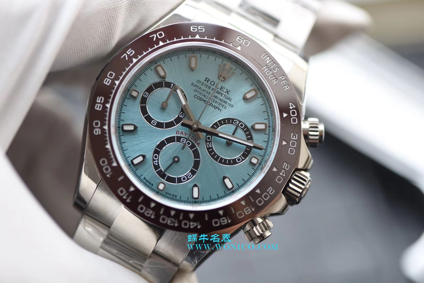   N厂劳力士宇宙计型迪通拿系列116506-78596冰蓝盘棕面计时外圈腕表 / R236