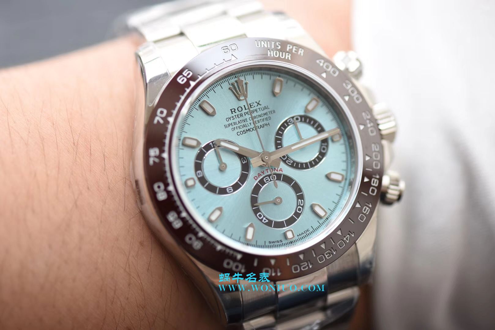  N厂劳力士宇宙计型迪通拿系列116506-78596冰蓝盘棕面计时外圈腕表 / R236