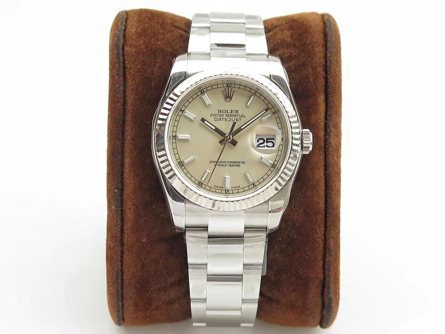   AR  劳力士日志型系列116200-72600蓝盘36毫米中性腕表男女均可戴 / R207