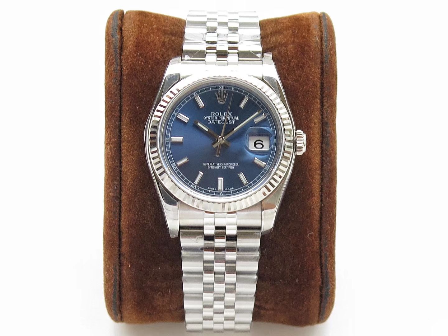   AR  劳力士日志型系列116200-72600蓝盘36毫米中性腕表男女均可戴 / R207