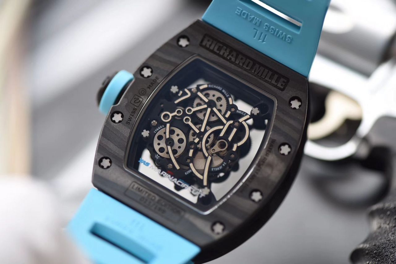   KV  理查德.米勒RICHARD MILLE男士系列RM 055碳纤维腕表 / KV RM 055