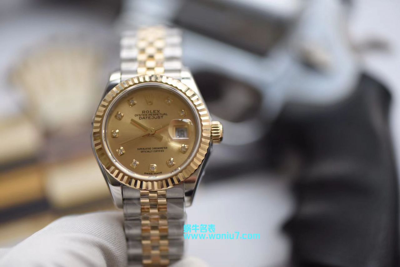   包金款  劳力士女装日志型179173（条钉）279173（钻钉）香槟面腕表 / R250