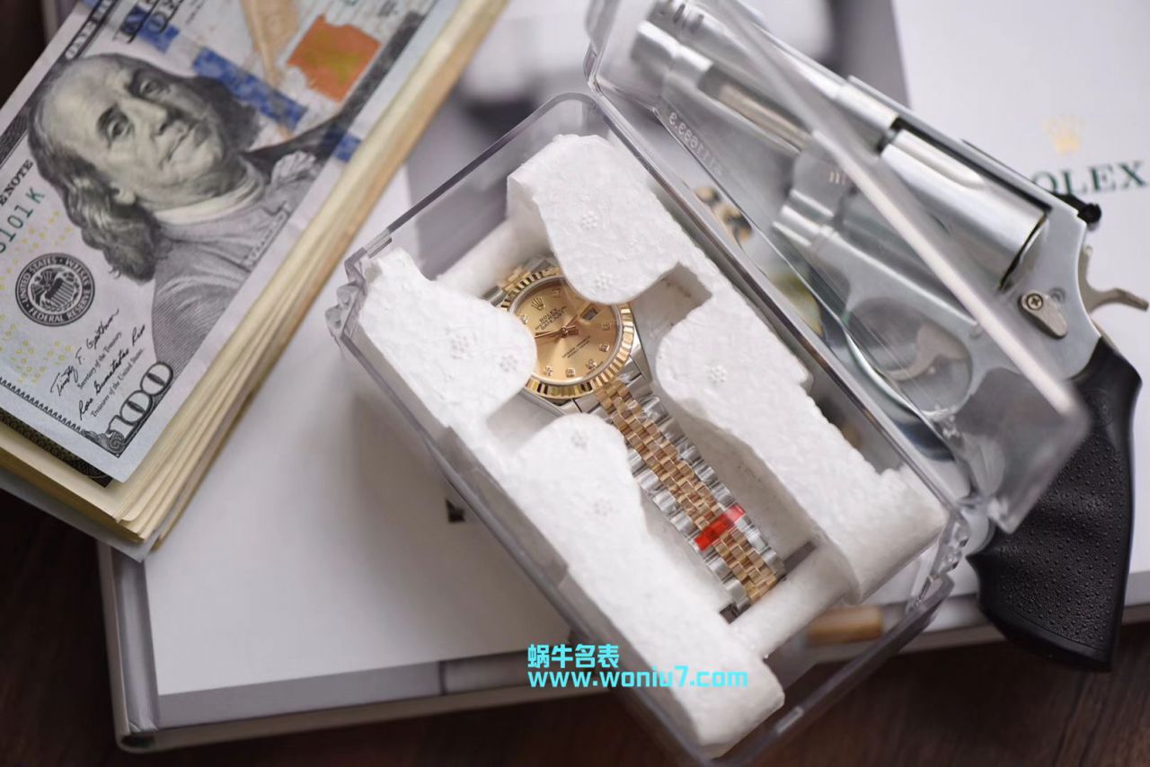   包金款  劳力士女装日志型179173（条钉）279173（钻钉）香槟面腕表 / R250