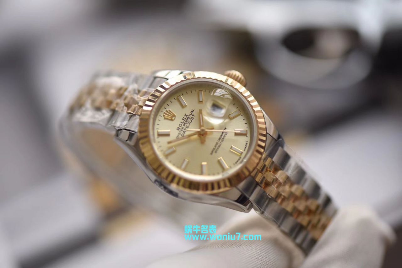   包金款  劳力士女装日志型179173（条钉）279173（钻钉）香槟面腕表 / R250