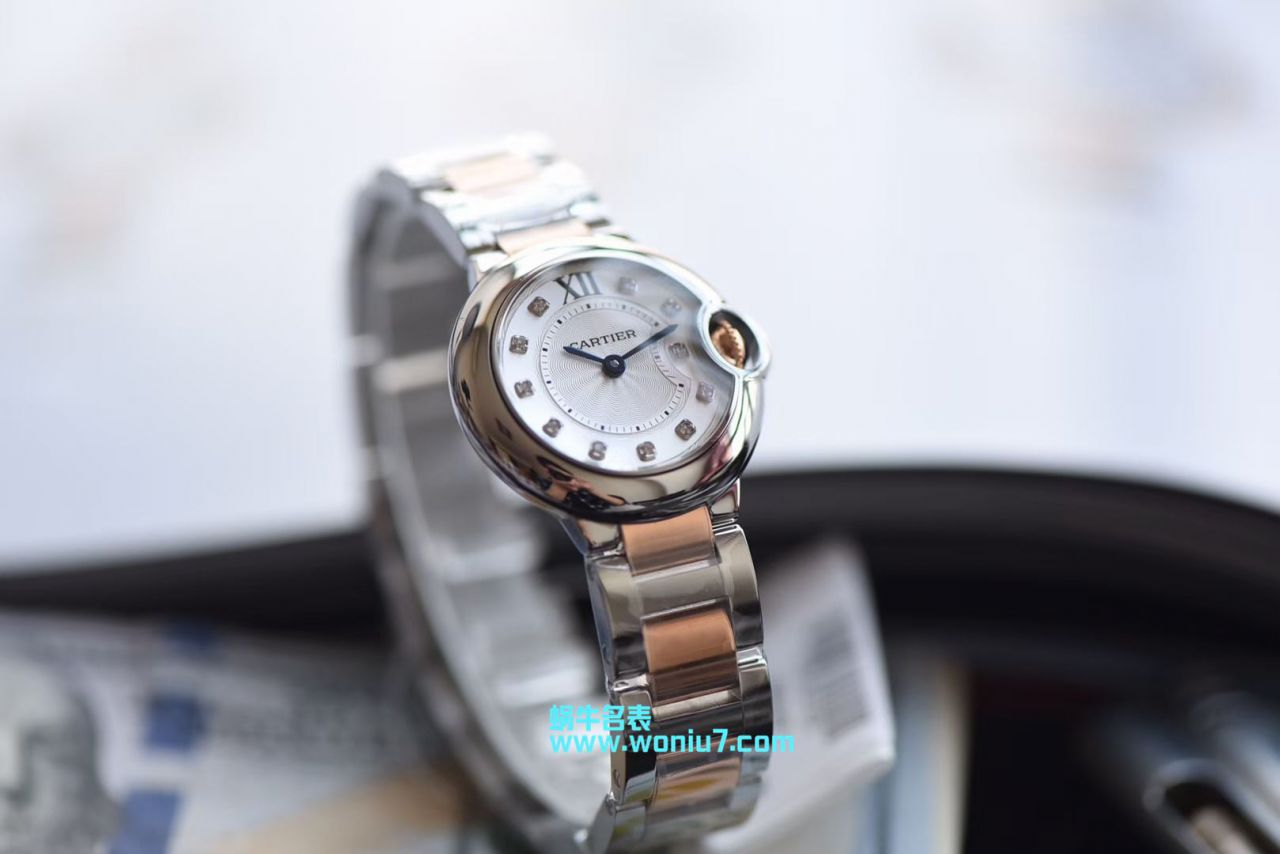   V6  卡地亚蓝气球系列WE902030女士28MM石英腕表 / K168