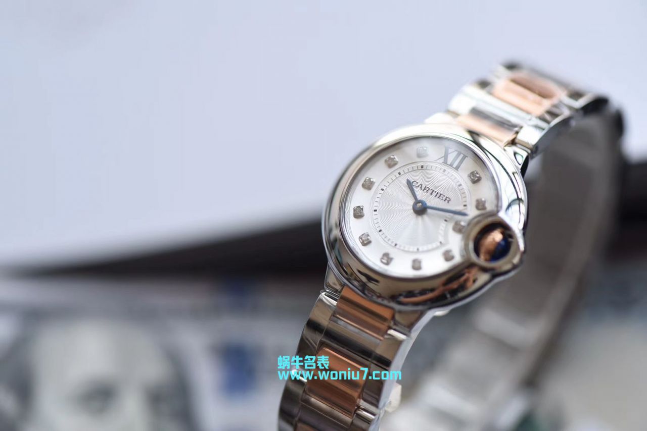   V6  卡地亚蓝气球系列WE902030女士28MM石英腕表 / K168