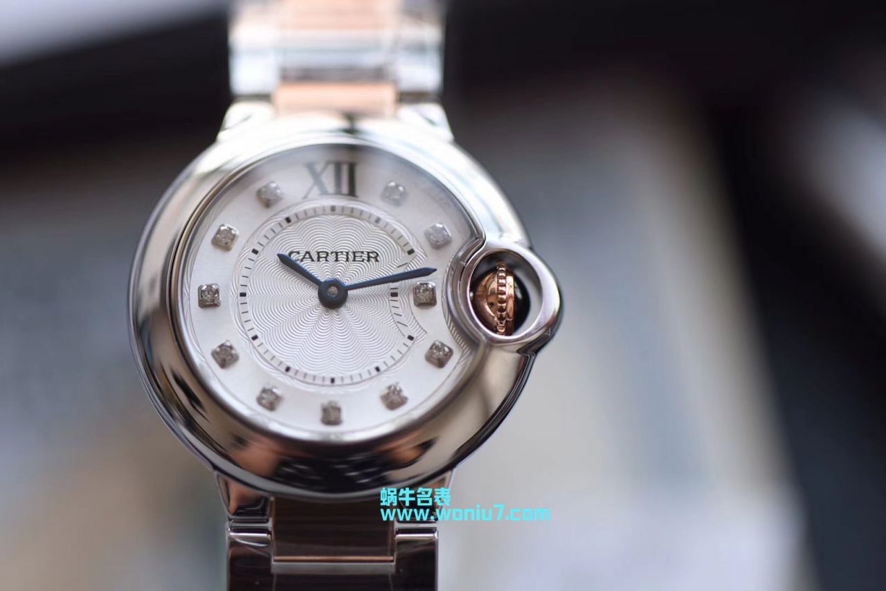   V6  卡地亚蓝气球系列WE902030女士28MM石英腕表 / K168