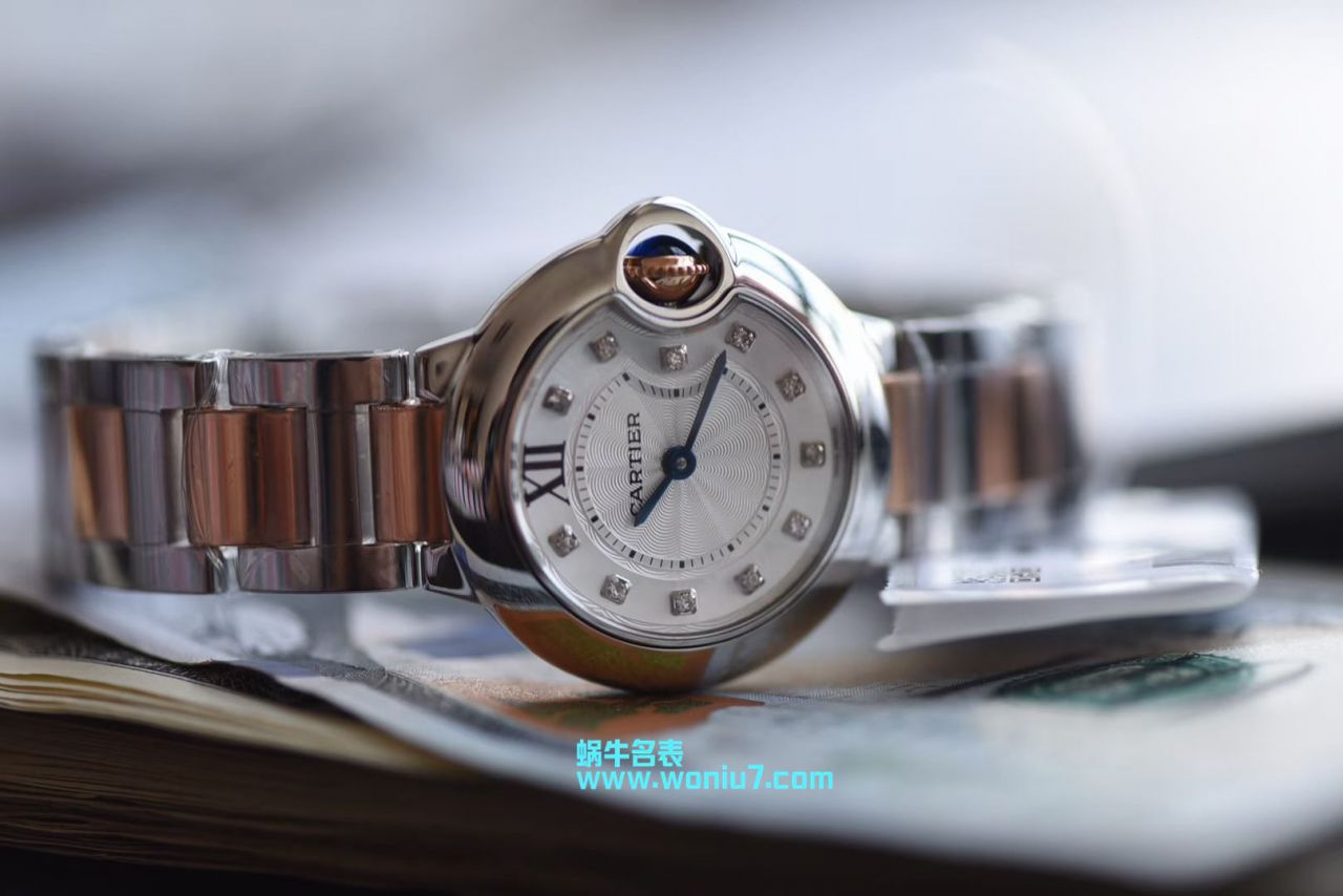   V6  卡地亚蓝气球系列WE902030女士28MM石英腕表 / K168