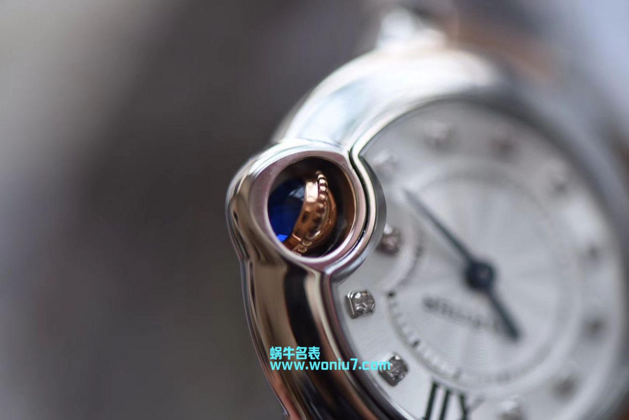   V6  卡地亚蓝气球系列WE902030女士28MM石英腕表 / K168