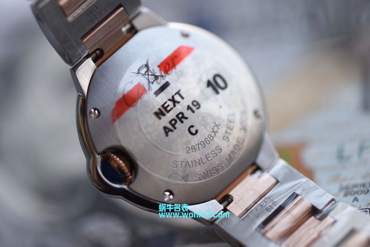   V6  卡地亚蓝气球系列WE902030女士28MM石英腕表 / K168