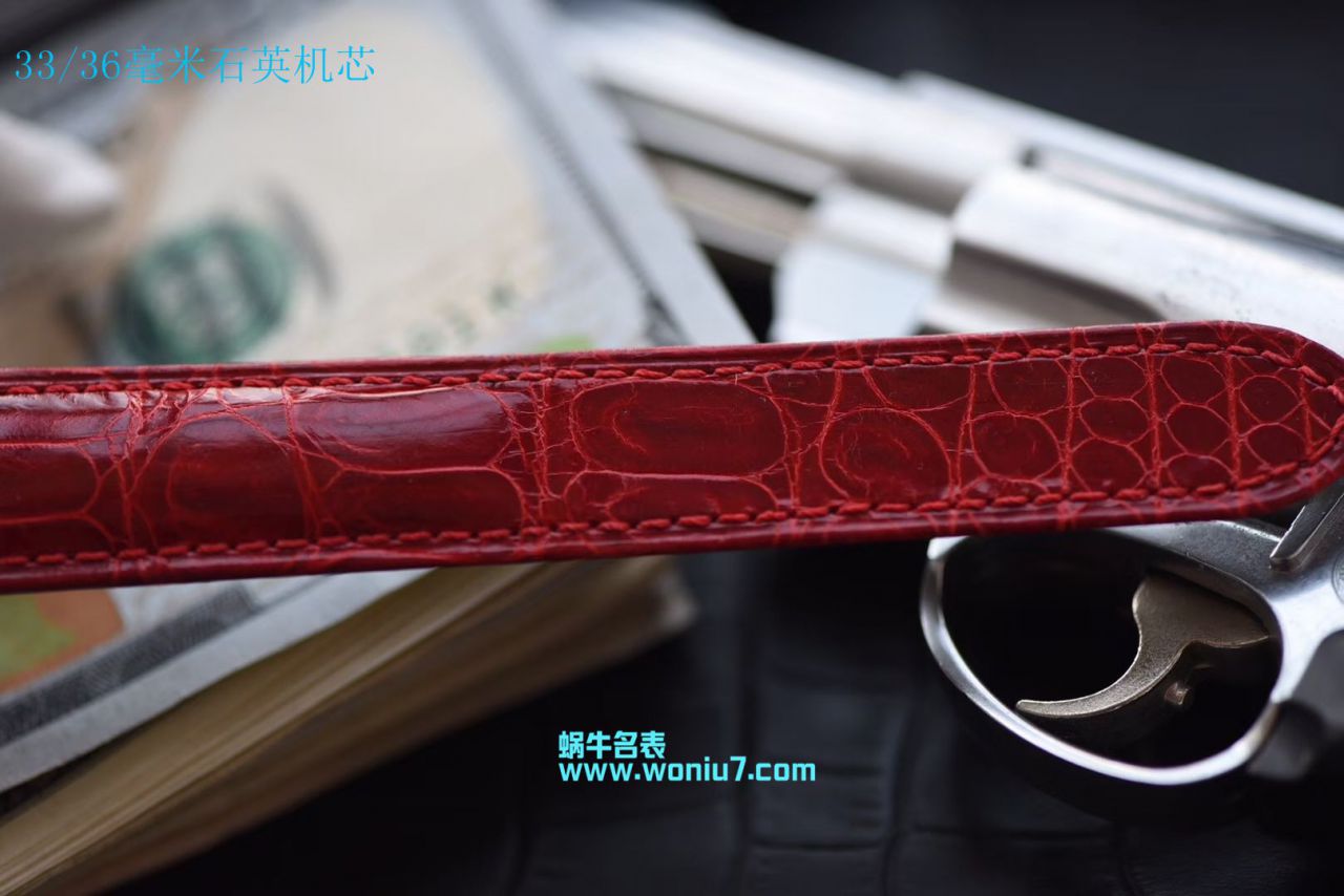   V6  卡地亚蓝气球系列WSBB0022女士33毫米机械中国红特别版腕表 / K147