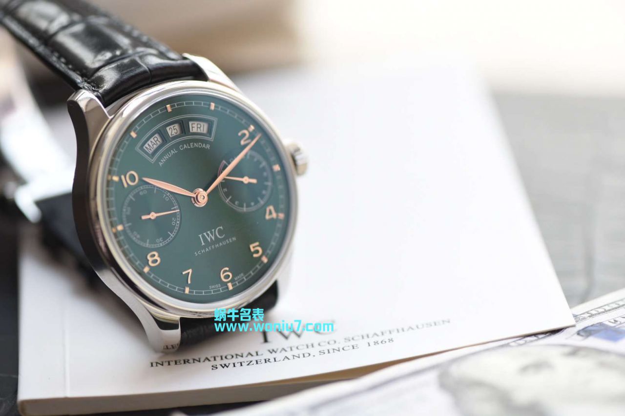   YL克隆  YL最新年历 诱惑绿面万国年历IW503510腕表 / WG173