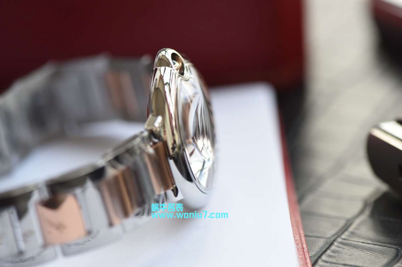 V6工厂～蓝气球鼻祖工厂女装36MM直径间金石英款美艳天然贝母表面 / K171