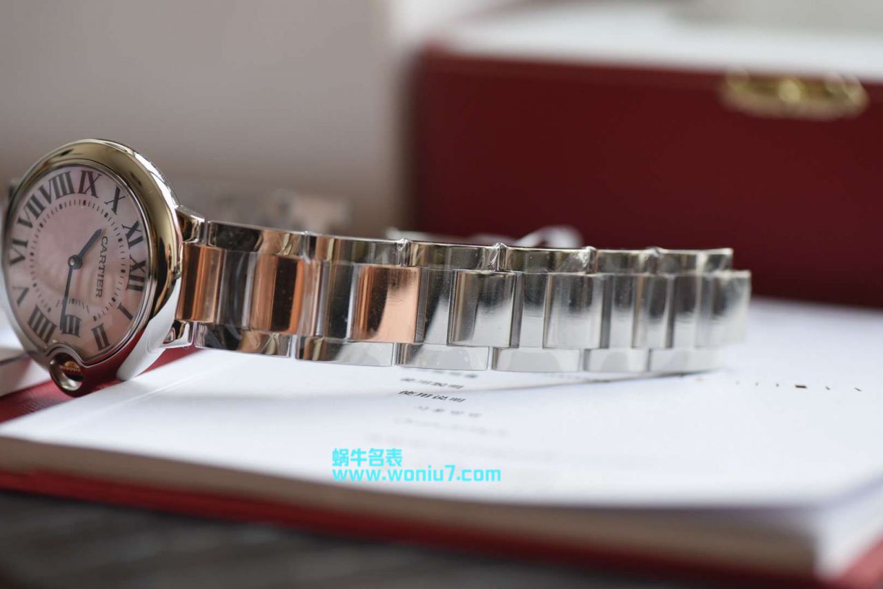 V6工厂～蓝气球鼻祖工厂女装36MM直径间金石英款美艳天然贝母表面 / K171