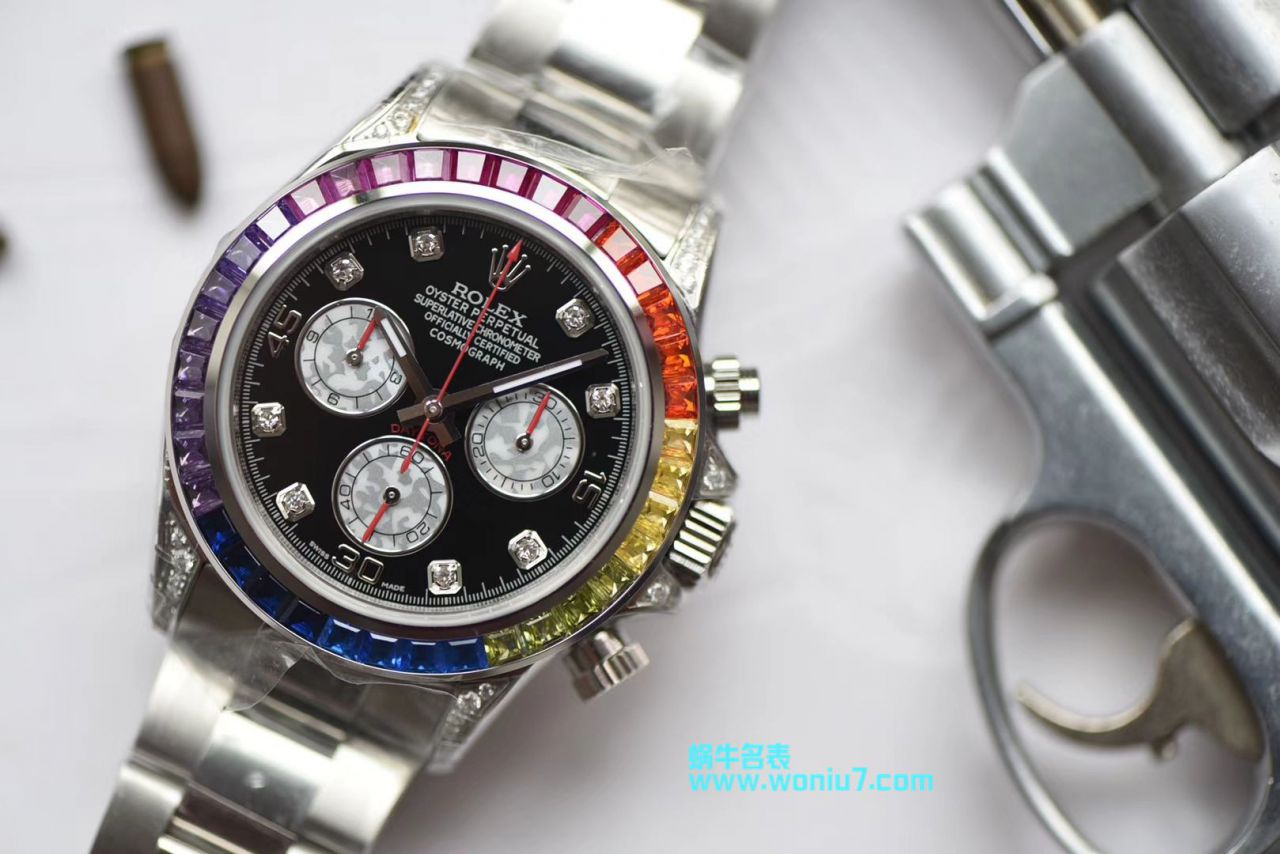   台湾厂劳力士宇宙计型彩虹迪通拿系列116599 RBOW机械腕表 / R033