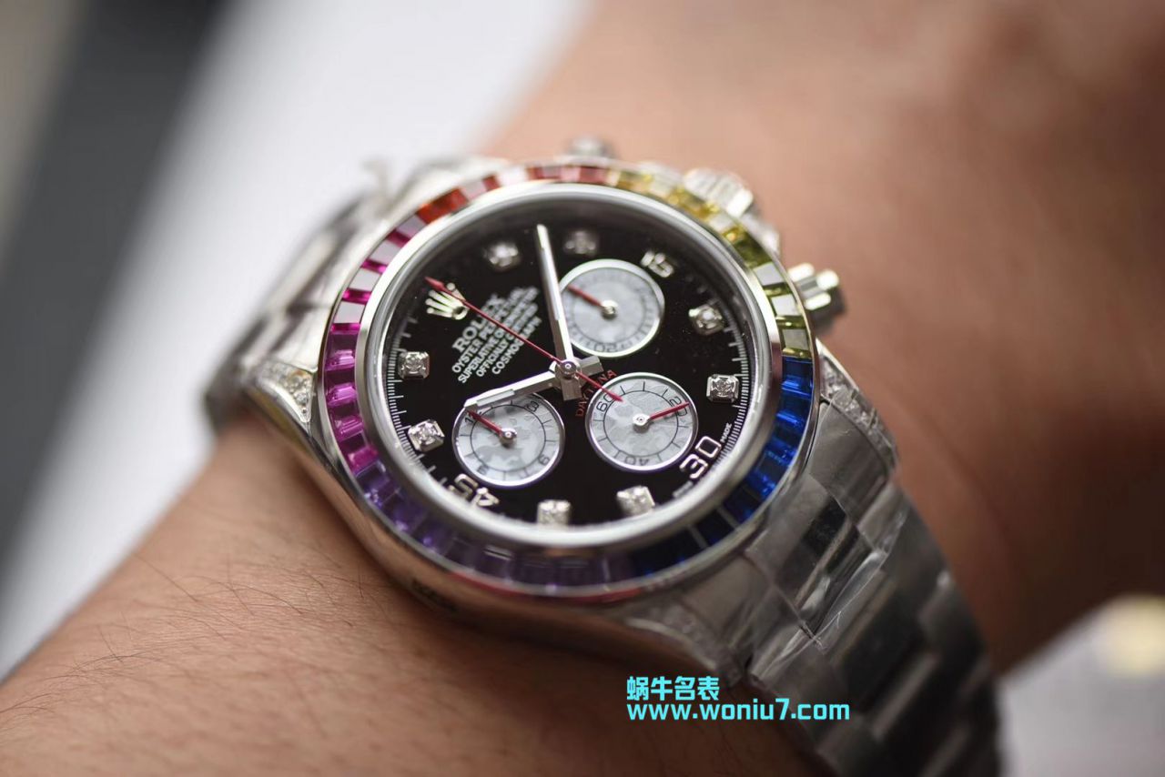   台湾厂劳力士宇宙计型彩虹迪通拿系列116599 RBOW机械腕表 / R033