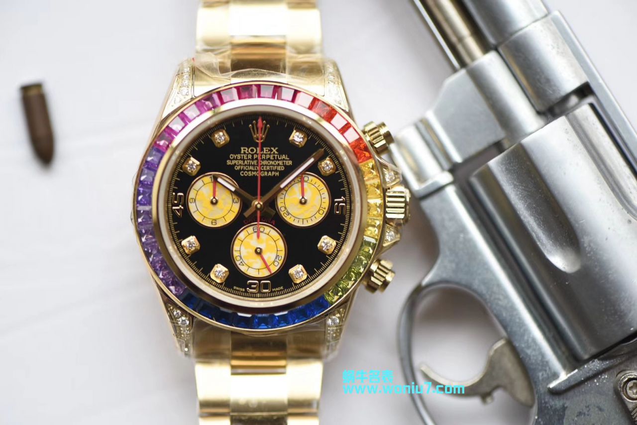   台湾厂克隆  劳力士宇宙计型彩虹迪通拿系列116595 RBOW腕表 / R243