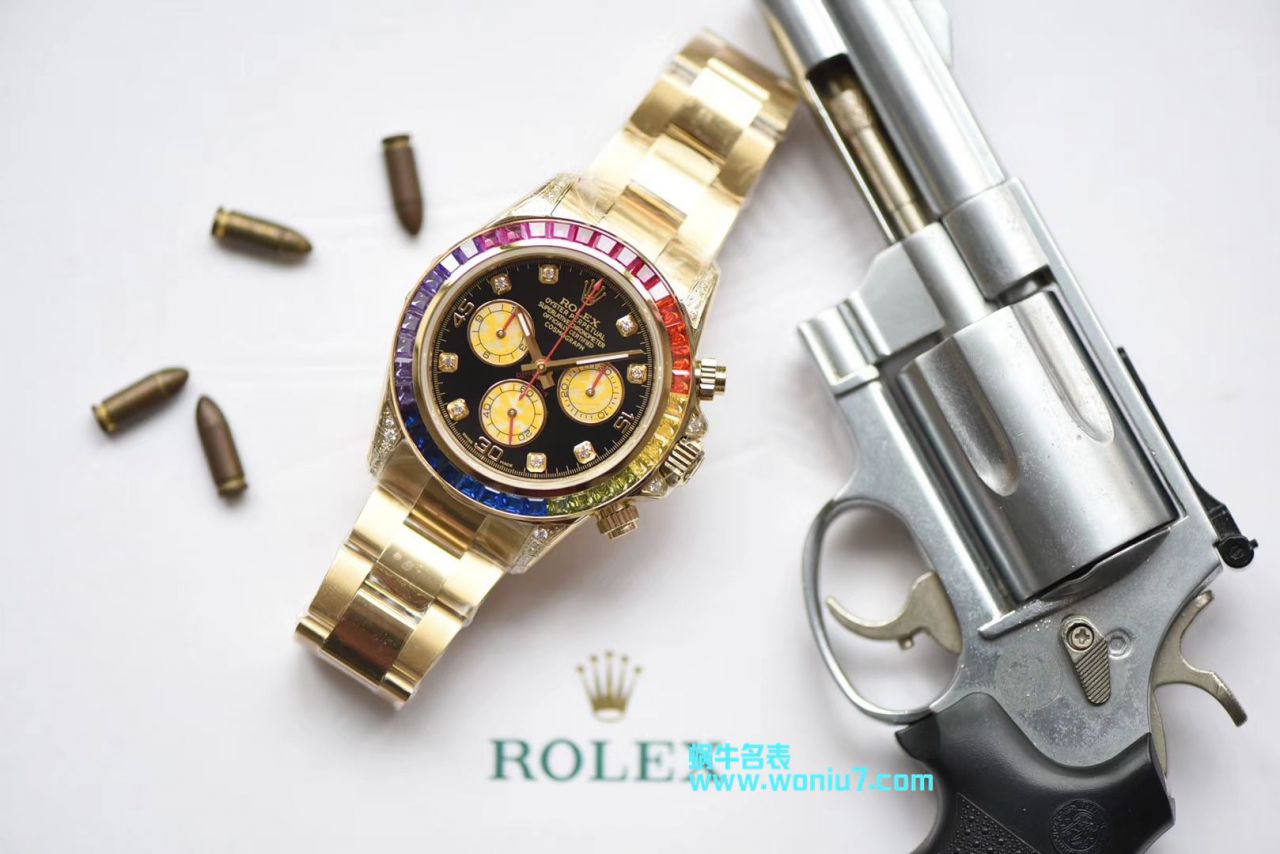   台湾厂克隆  劳力士宇宙计型彩虹迪通拿系列116595 RBOW腕表 / R243