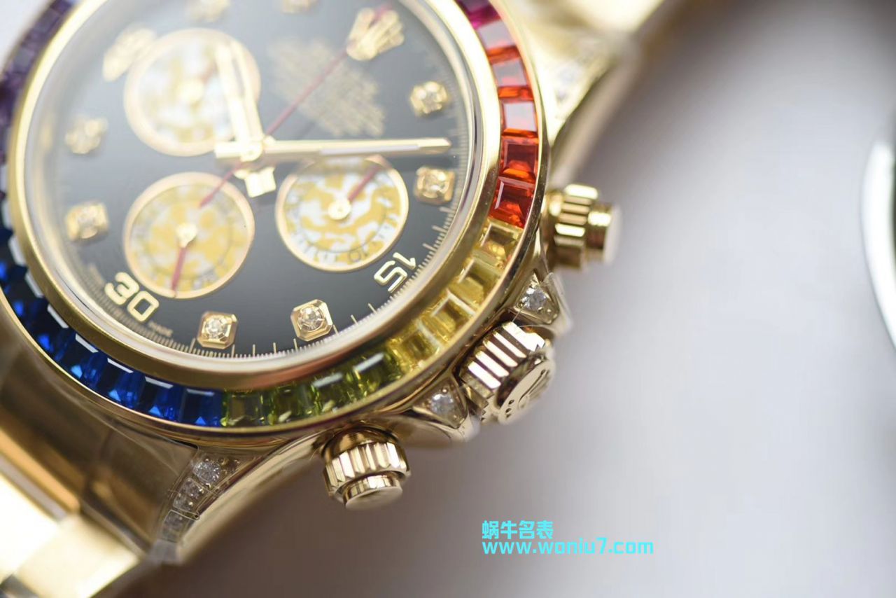   台湾厂克隆  劳力士宇宙计型彩虹迪通拿系列116595 RBOW腕表 / R243