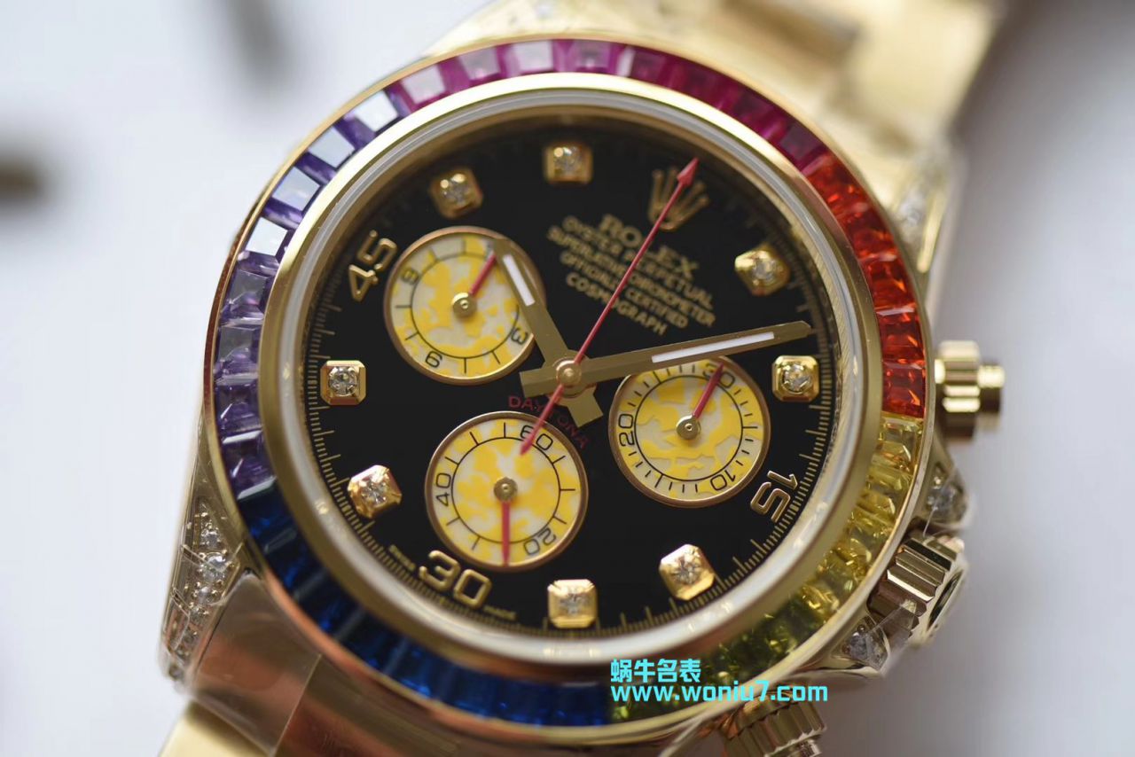   台湾厂克隆  劳力士宇宙计型彩虹迪通拿系列116595 RBOW腕表 / R243
