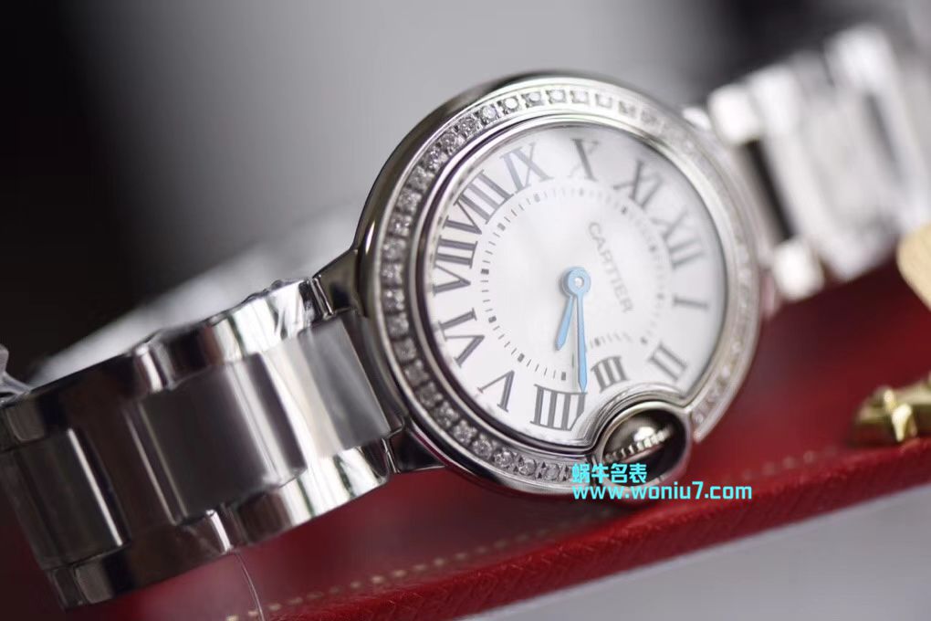   渠道原单  卡地亚蓝气球系列WE9003Z3腕表28毫米女士真钻石英 / K173