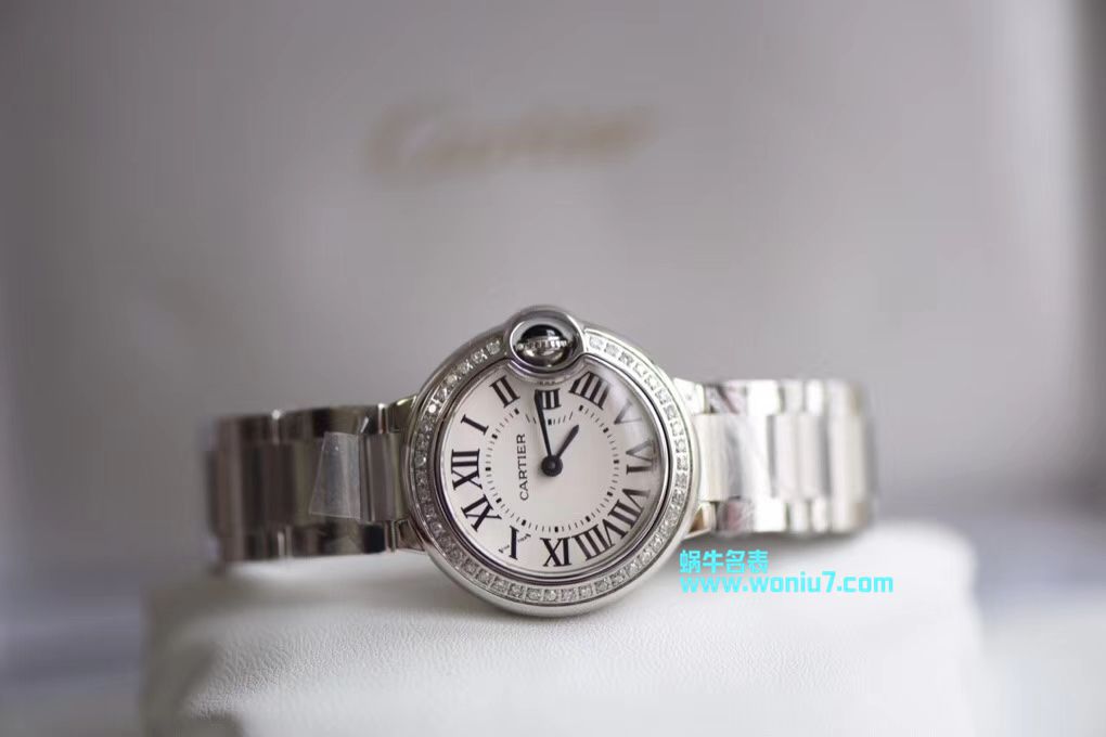   渠道原单  卡地亚蓝气球系列WE9003Z3腕表28毫米女士真钻石英 / K173