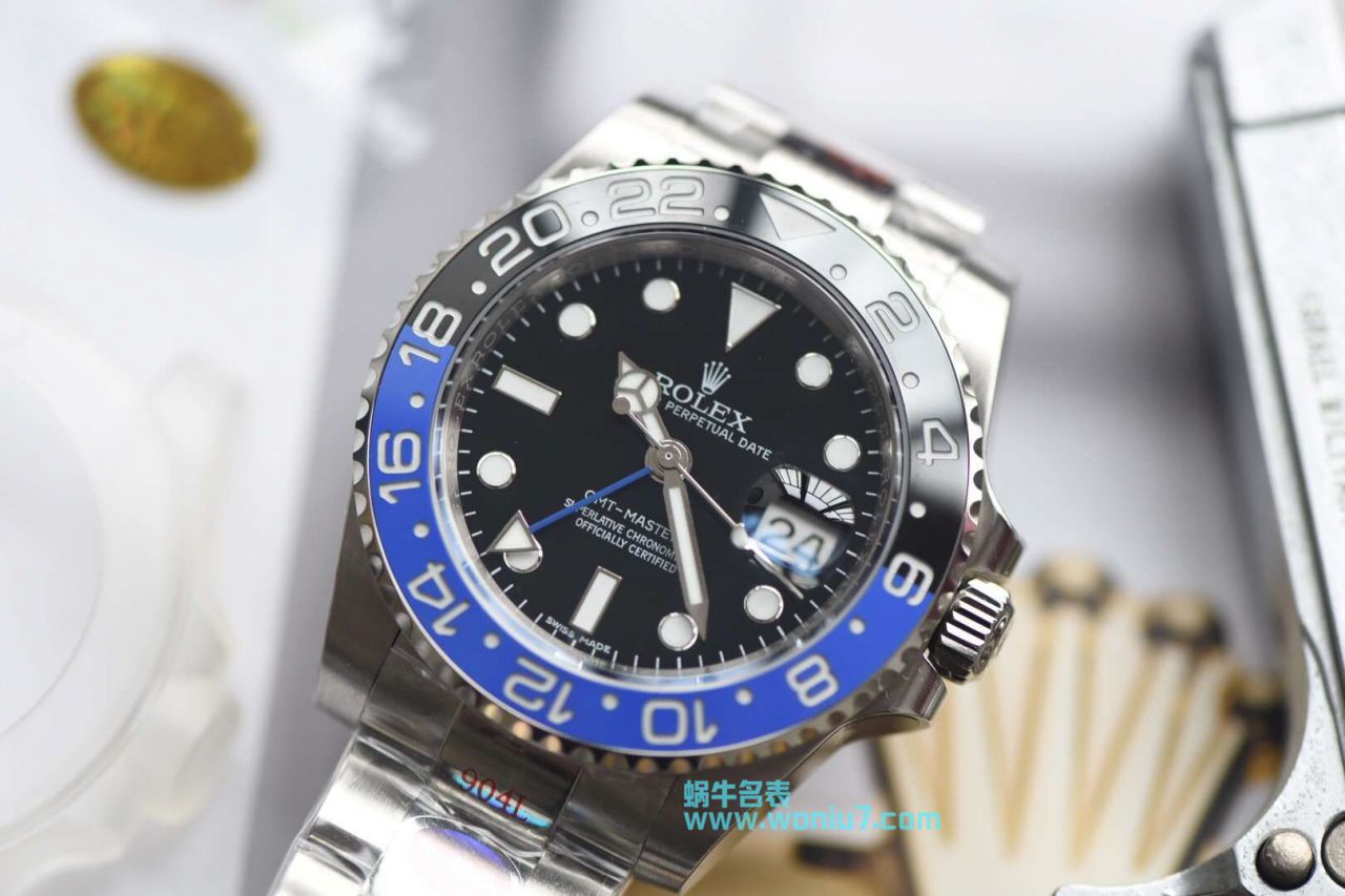   N厂N 厂V9版本904L精钢蓝黑圈劳力士格林尼治二代GMT116710BLNR-78200腕表 / R256