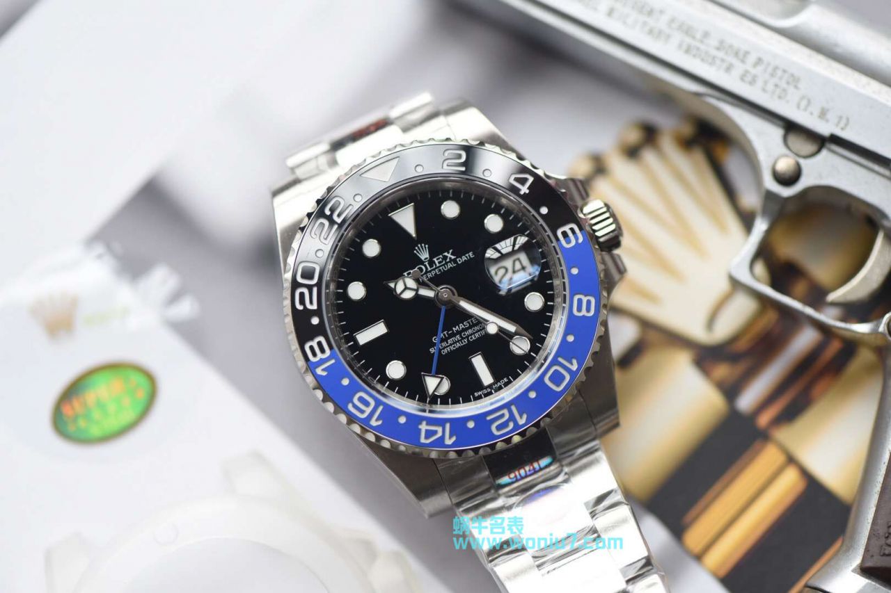   N厂N 厂V9版本904L精钢蓝黑圈劳力士格林尼治二代GMT116710BLNR-78200腕表 / R256