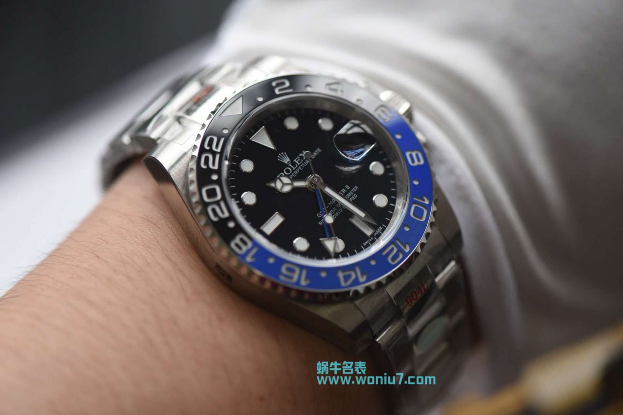   N厂N 厂V9版本904L精钢蓝黑圈劳力士格林尼治二代GMT116710BLNR-78200腕表 / R256