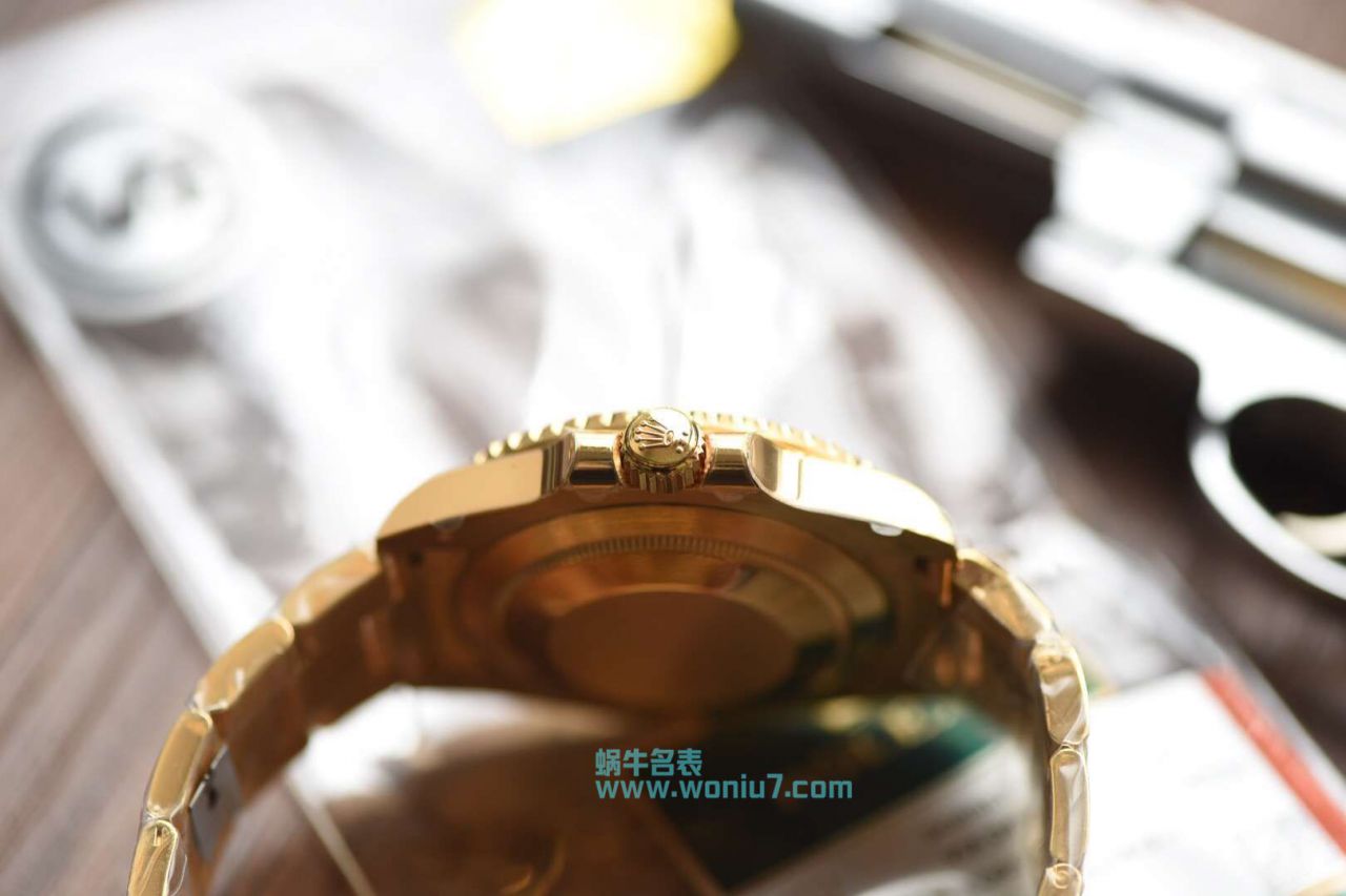   VR  土豪全18K包金黑水鬼～  劳力士潜航者型系列116618LN-97208 黑盘腕表 / R258