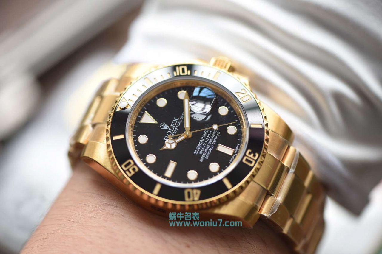   VR全包真18K黄金款  劳力士潜航者型116618LB-97208腕表 / R262