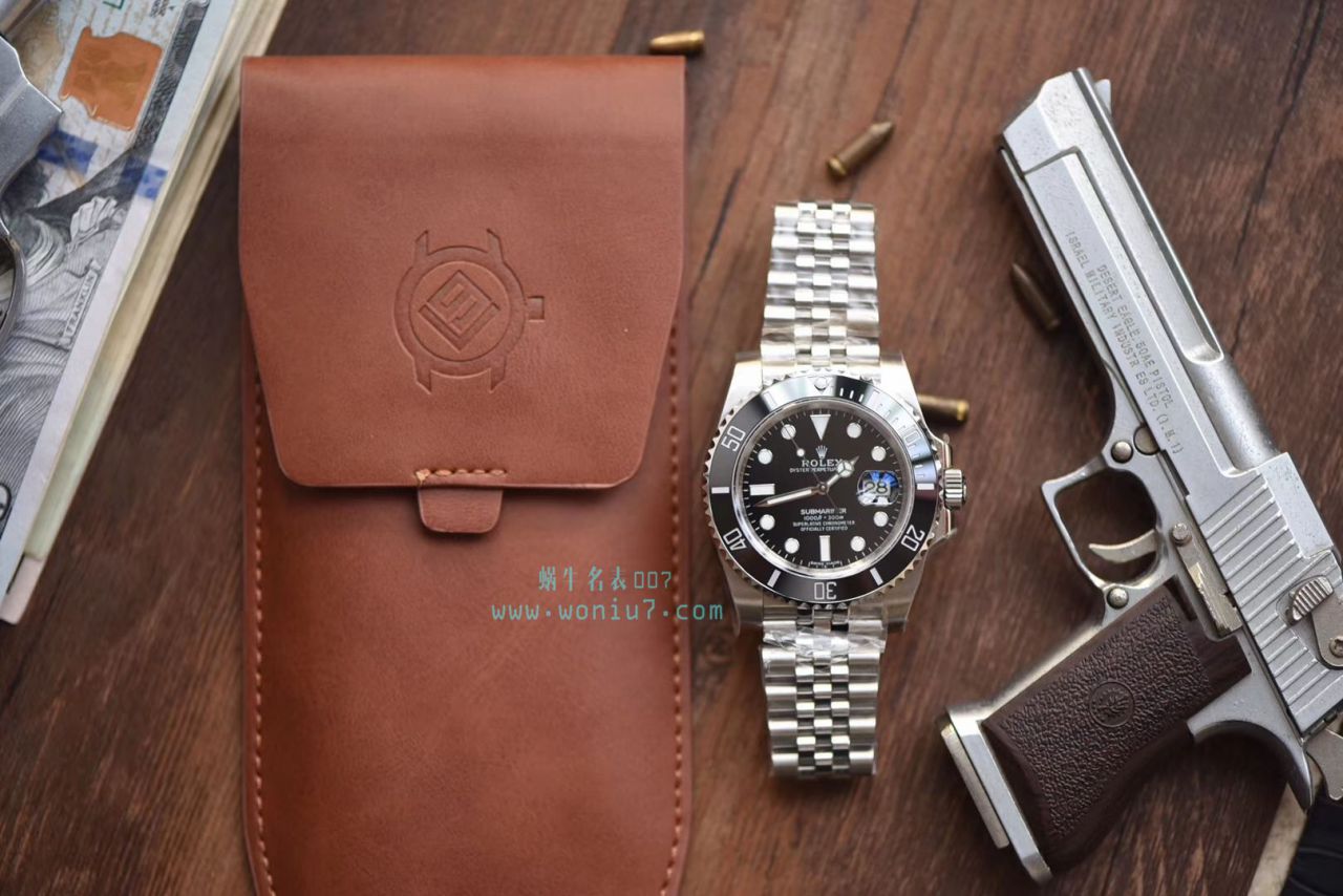   V9厂出品，搭配五珠链  劳力士潜航者型116610LN-97200 黑盘腕表(黑水鬼)、116610LV-97200 绿盘腕表(绿水鬼) / R268