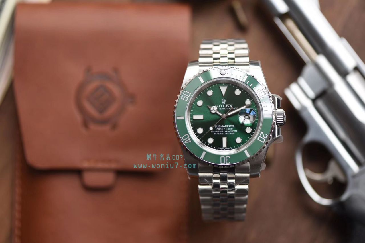   V9厂出品，搭配五珠链  劳力士潜航者型116610LN-97200 黑盘腕表(黑水鬼)、116610LV-97200 绿盘腕表(绿水鬼) / R268