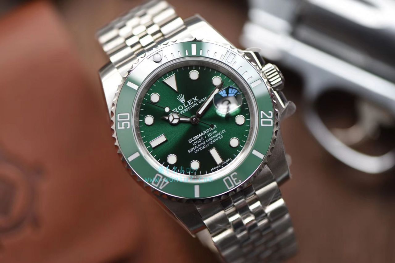   V9厂出品，搭配五珠链  劳力士潜航者型116610LN-97200 黑盘腕表(黑水鬼)、116610LV-97200 绿盘腕表(绿水鬼) / R268