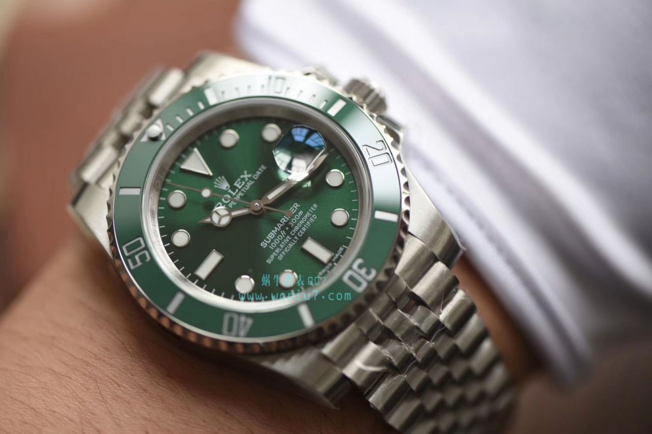   V9厂出品，搭配五珠链  劳力士潜航者型116610LN-97200 黑盘腕表(黑水鬼)、116610LV-97200 绿盘腕表(绿水鬼) / R268
