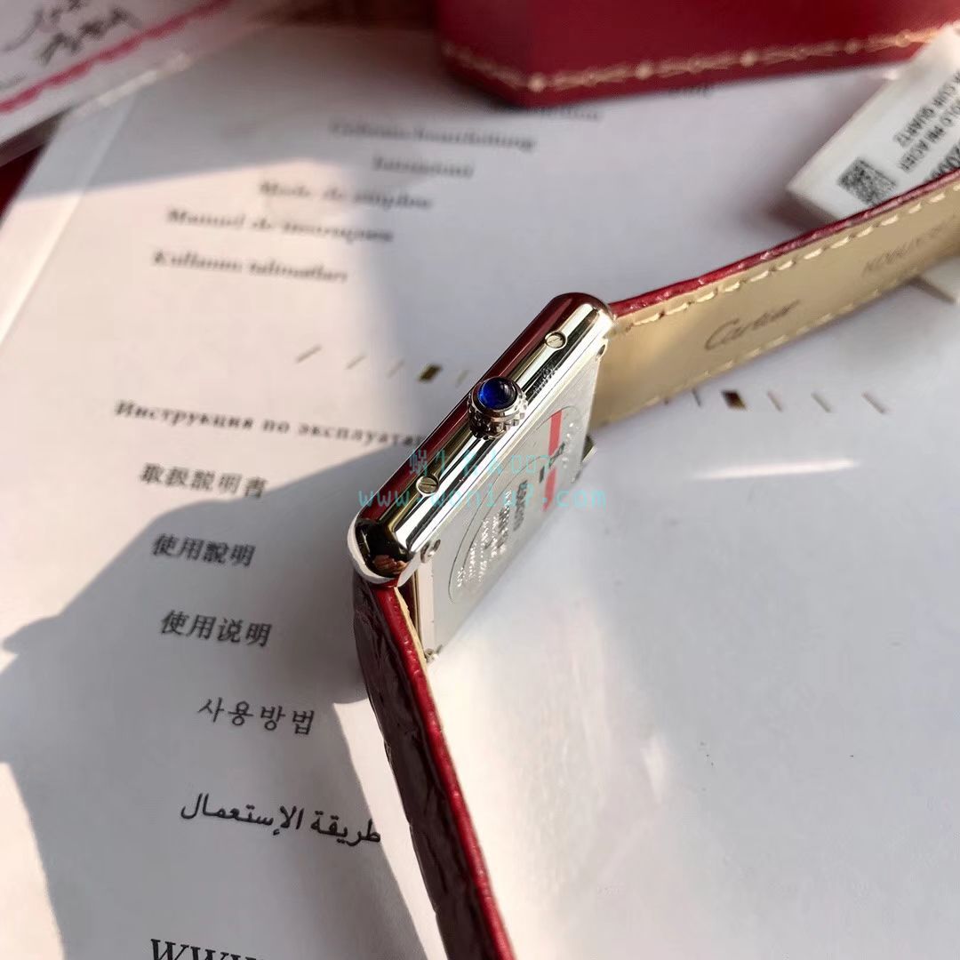   高端定制真钻  卡地亚坦克系列WJTA0015腕表女士 / K189