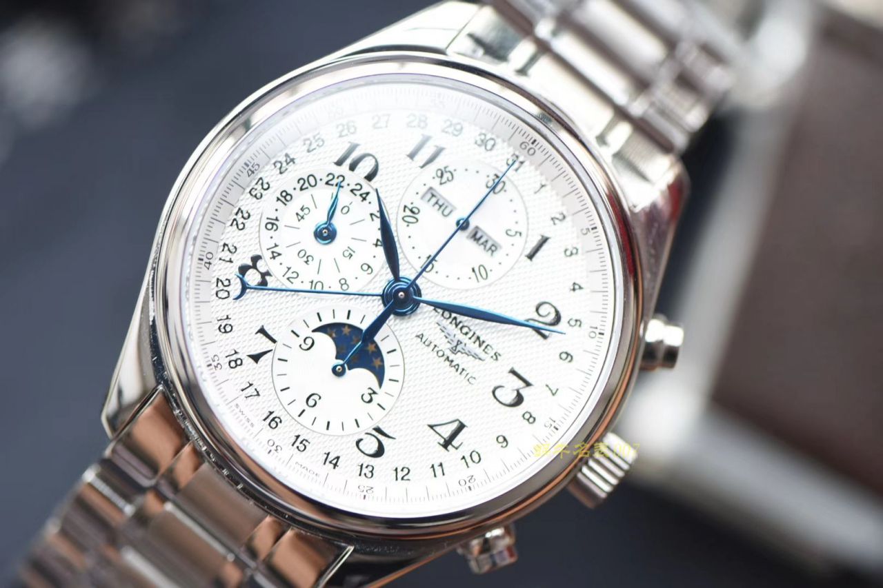 视频评测YL工厂精  浪琴名匠专柜最新款 L2.773.4.78.6月相男表（自动锤L678.2刻字） / L060