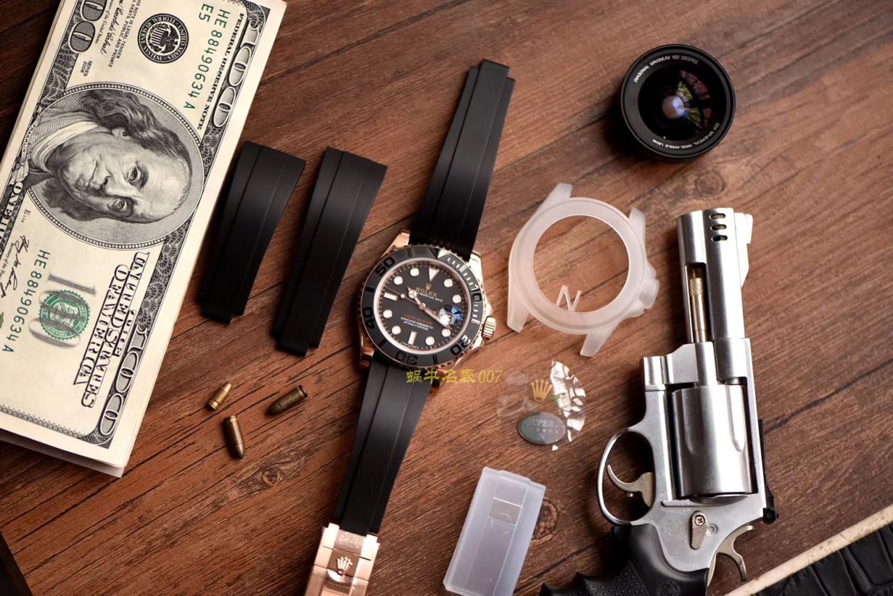   视频测评NOOB厂劳力士游艇名仕型系列116655-Oysterflex bracelet金壳腕表  / RBC018