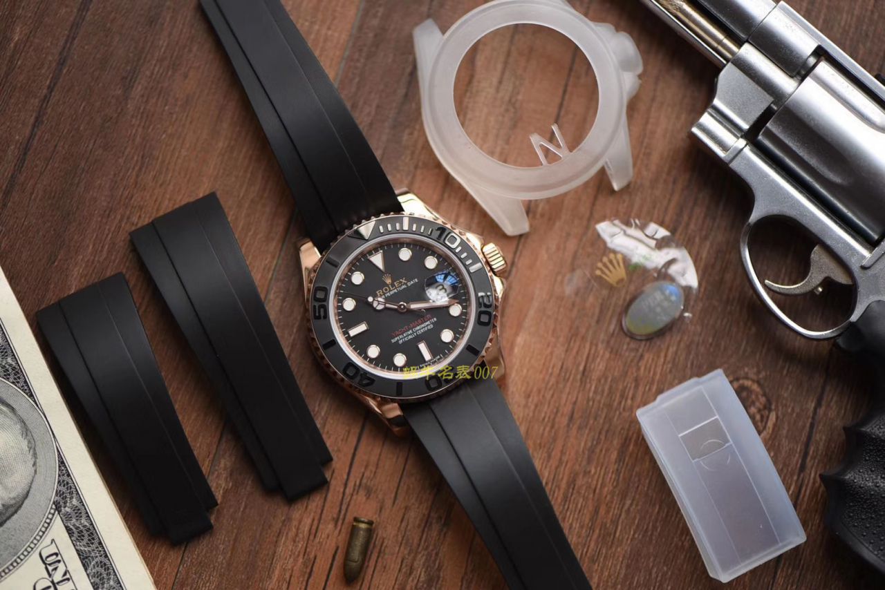   视频测评NOOB厂劳力士游艇名仕型系列116655-Oysterflex bracelet金壳腕表  / RBC018