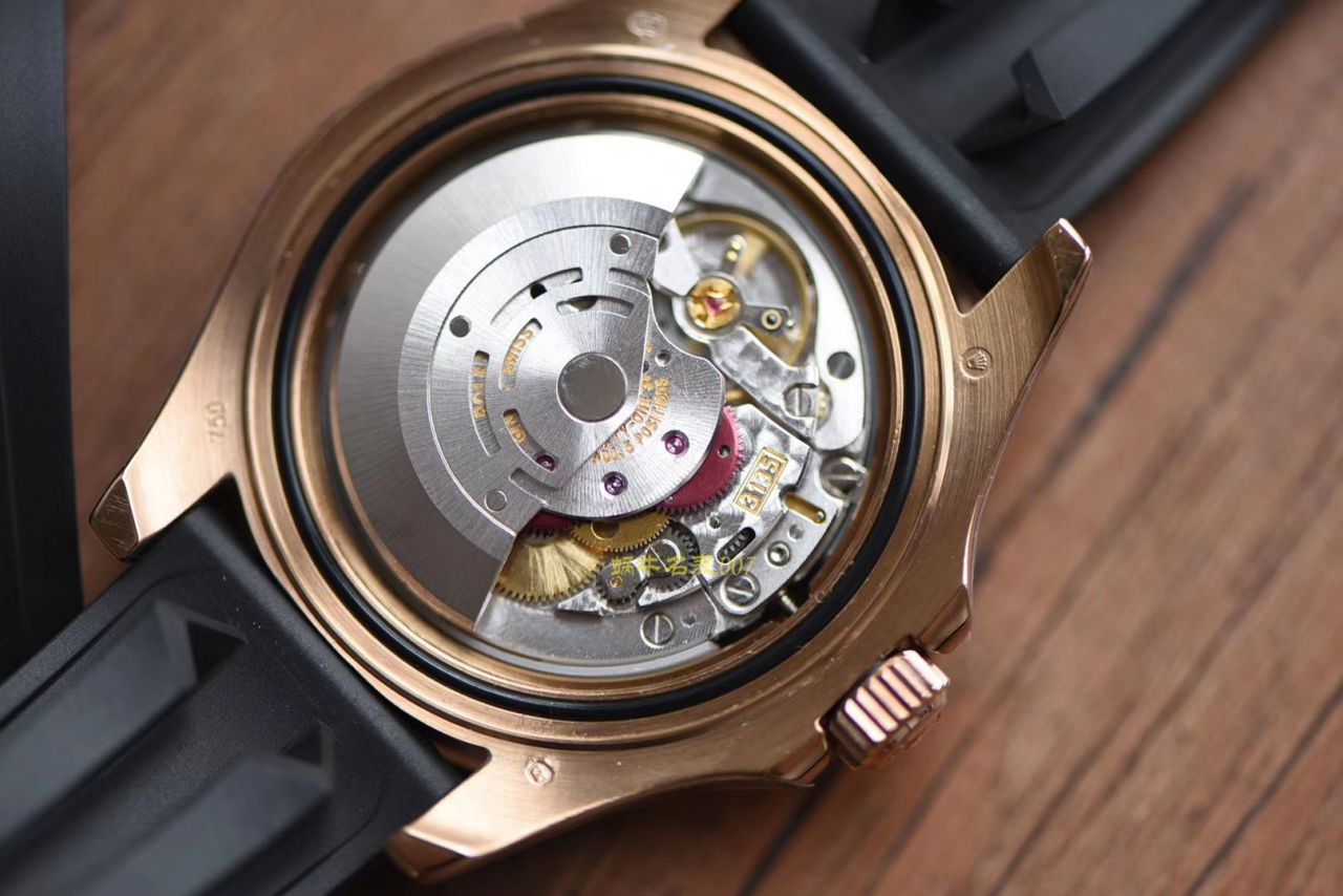   视频测评NOOB厂劳力士游艇名仕型系列116655-Oysterflex bracelet金壳腕表  / RBC018